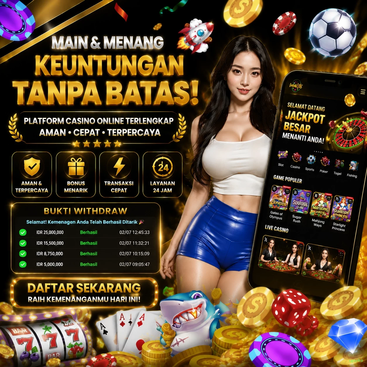 Berbagai Jenis Permainan yang Tersedia di ups4d